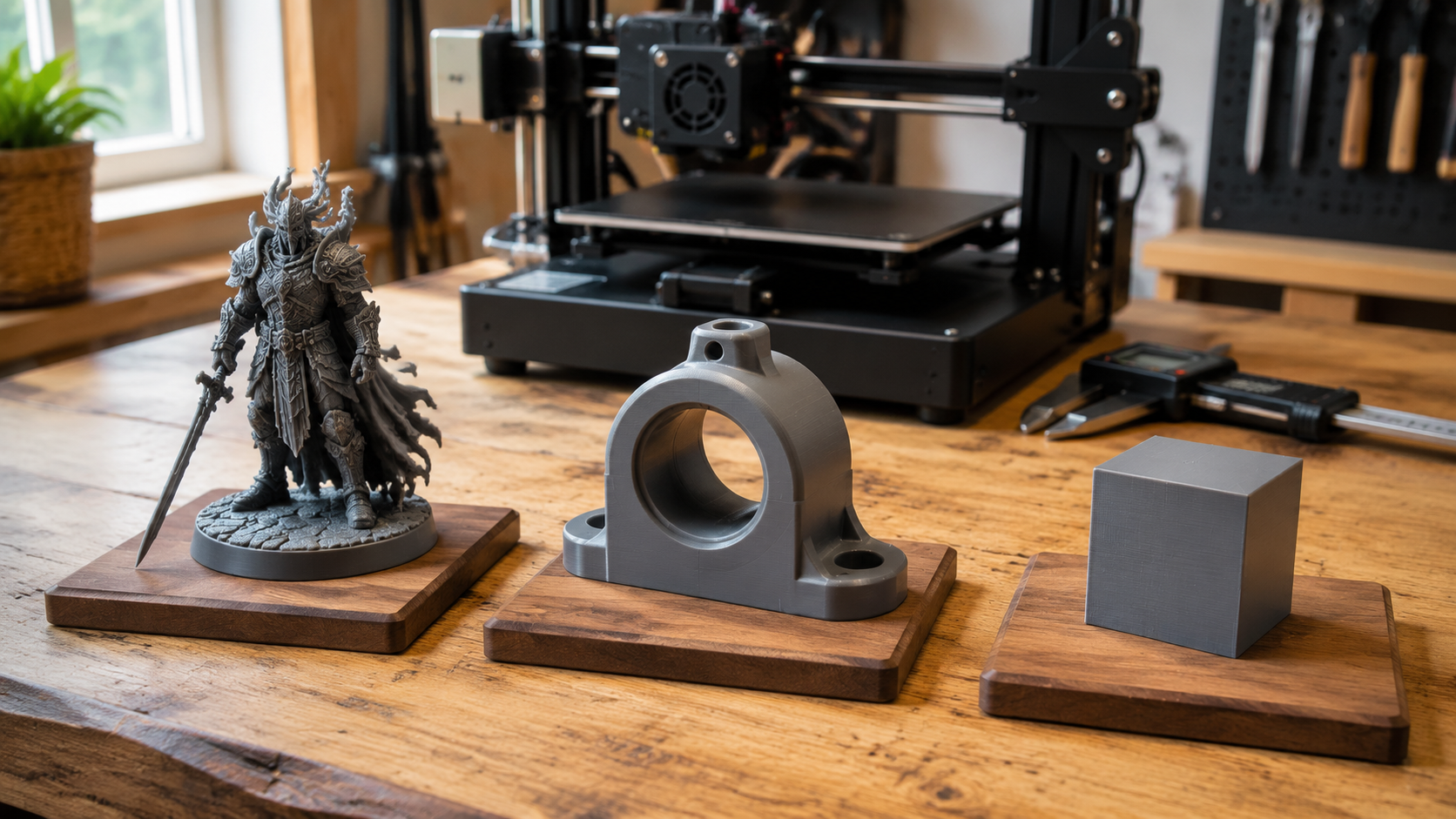 Side-by-side comparison of AI-generated 3D models from Neural4D, Meshy, and Tripo showing mesh quality differences for 3D printing
